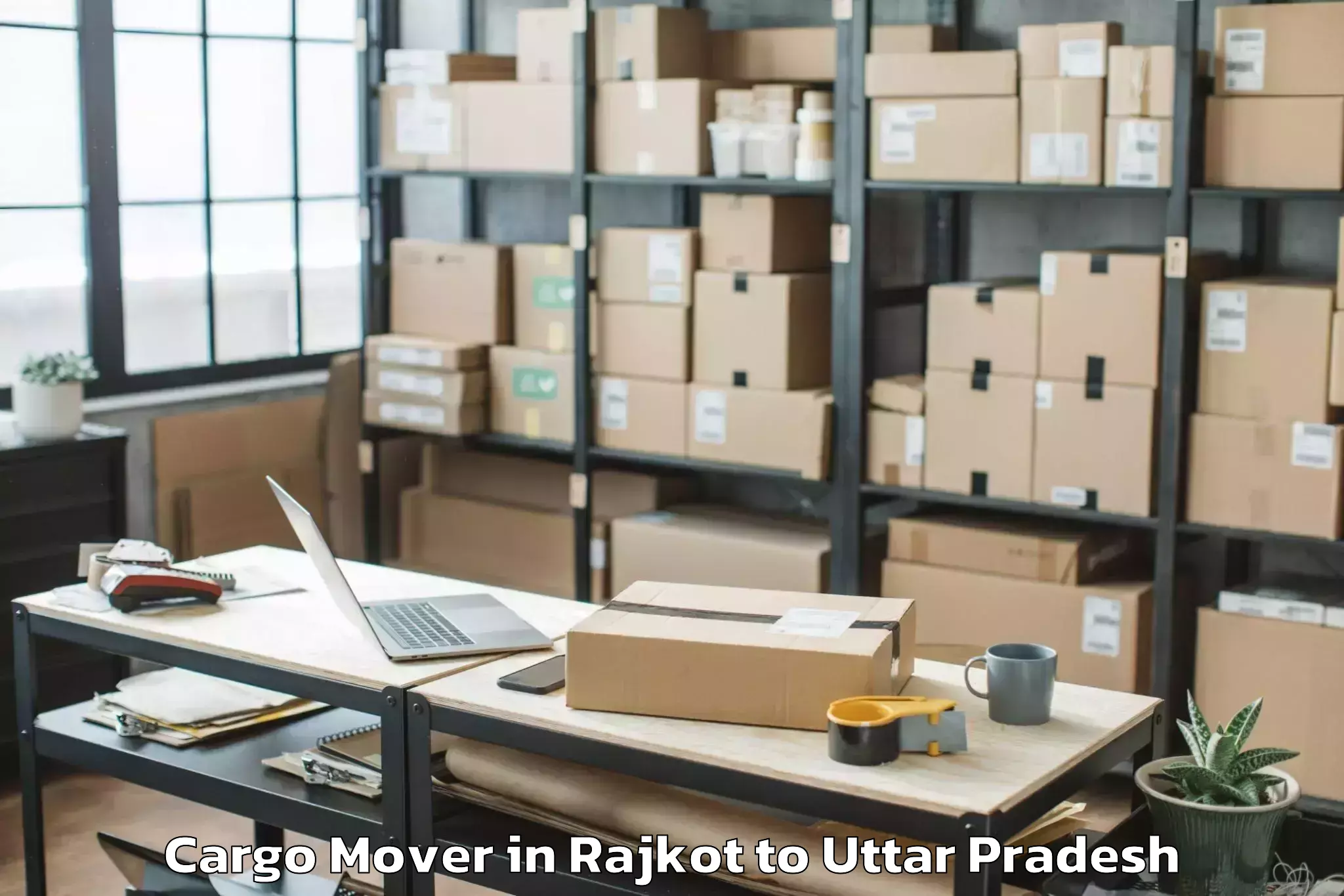 Book Rajkot to Gaur City Mall Greater Noida Cargo Mover